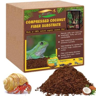 Imagem de Substrato de fibra de coco ZeeDix 4,5 kg 100% orgânico de coco