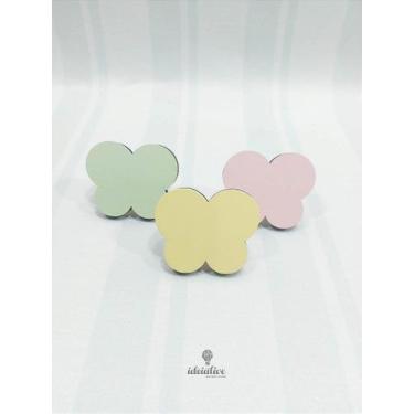 Imagem de Gancho de Parede Flor Cabideiro de Parede - Kit com 3 Penduradores Dec