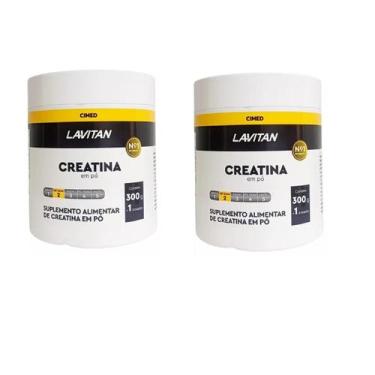 Imagem de Kit 02 Lavitan Creatina em Pó Pura 300g + 1 Dosador - Cimed