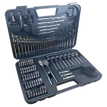 Imagem de Kit de Ferramentas Manuais com Maleta Plástica 103 Peças Uso Doméstico