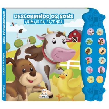 Imagem de Livro Infantil  Descobrindo os Sons: Animais da Fazenda  Livro Interat