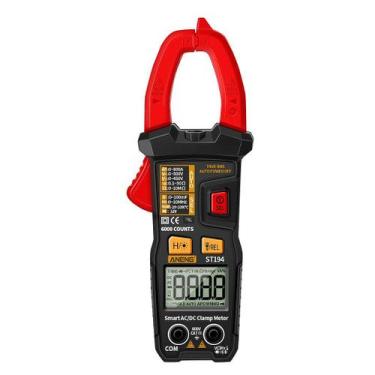 Imagem de Alicate Amperímetro Digital Profissional Aneng ST194 NFe - Medições Pr