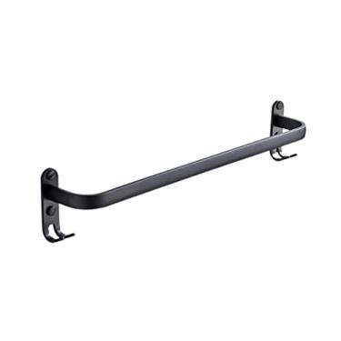 Imagem de Toalheiro, toalheiro suporte de toalha toalheiro prateleira simples toalheiro espaço toalheiro de alumínio com ganchos multifuncional cozinha banheiro pendurar na parede/C1/Leth 37cm