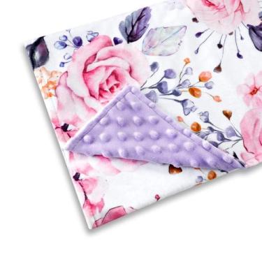 Imagem de Cobertor de bebê Pea Pod Floral Minky 76 cm x 102 cm para menino/menin