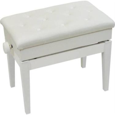 Imagem de Banqueta,banco p/piano,teclado,c/porta livros,reg de altura,55x34 cm,b