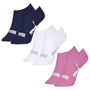 Imagem de Kit 3 Pares de Meias Puma Sapatilha Esportiva Feminina