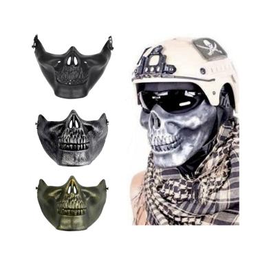 Imagem de Máscara Caveira Skull Meia Face Festas Airsoft Paintball