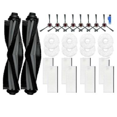 Imagem de Main Side Brush Cover Hepa Filter Mop Cloths Pad Compatible With Ecovacs Deebot N9+/N9+Plus Robot Vacuum Cleaner Accessories Spare Parts Kit(Set 24)