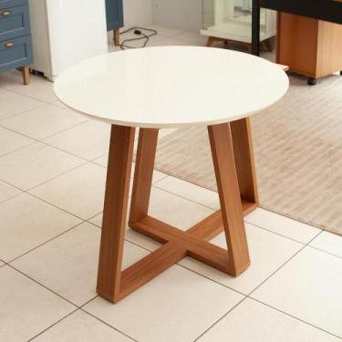 Imagem de Mesa de Jantar 90cm x 90cm Redonda para Sala de Jantar Dalla Costa 100