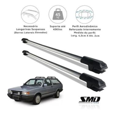 Imagem de Rack Travessa de Teto Aluminio Prata Vw Parati Quadrada 1985 a 1995 - 