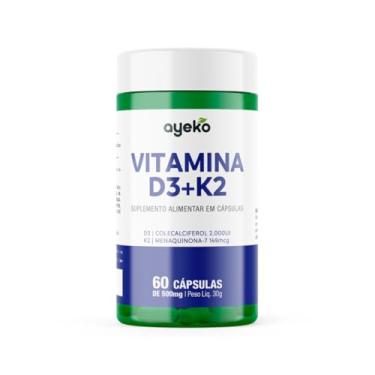 Imagem de Vitamina D3 2.000UI + K2 149mcg 60caps - Ayeko