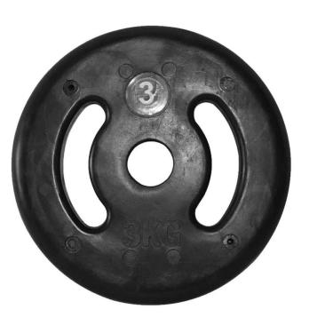 Imagem de Anilha de Ferro Fundido Injetada Alça Lateral 3,0Kg