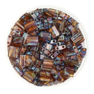 Imagem de Mack and Rex Tila Bead Mixes (Full Dirty - Picasso) – Contas Tila Completas – Cinco Tons Exuberantes de Miyuki-Crafted Beads: Granada, Cobalto, Azul-petróleo, Creme Sujo e Mussoy! – Ideal para