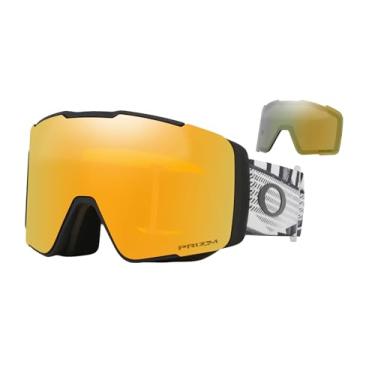 Imagem de Oakley Óculos de neve Line Miner Pro L Low Bridge Fit Black Forge com Prizm 24K Iridium e Prizm Sage Gold Iridium Lens + estojo de óculos