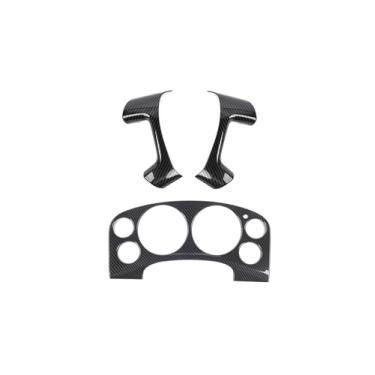 Imagem de Hoolcar Capa para volante e painel para Chevrolet Silverado Avalanche Tahoe Suburban 2007-2013, fibra de carbono