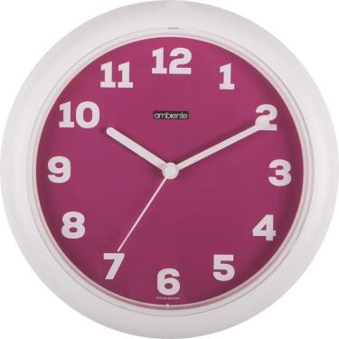 Imagem de Relógio De Parede Ambiente Ref: 197600-306 Branco Números