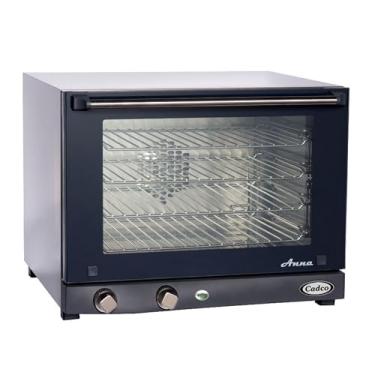 Imagem de Cadco OV-023 Forno de convecção compacto de meio tamanho com controles manuais, 208-240-Volt/2700-Watt, inoxidável/preto