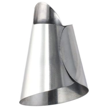 Imagem de 5 peças de proteção conveniente para dedos de aço inoxidável para economizar esforço, capa de unha de ferro, ferramenta anticorte, descascamento manual