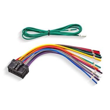 Imagem de Pioneer de lã vermelha, 18 pinos, rádio de áudio, cablagem, unidade de cabeça de cablagem, conector de substituição estéreo para Pioneer DEH-P80MP/P6600R/P8100R ETC