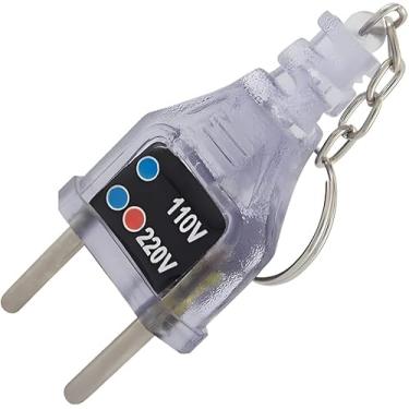 Imagem de Chaveiro Tomada Identificador de Voltagem para Tomadas 110/220 V – Compacto, LED de Indicação Portátil, Fácil de usar e Seguro