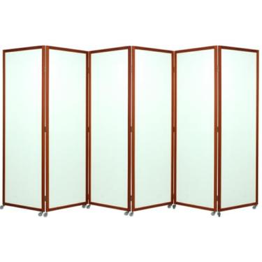 Imagem de Biombo Lousa Sanfonado Painel de MDF para Escrita 175×50cm Cartaz Banner Lousa Com Rodinha Jt Home (6 FOLHAS)