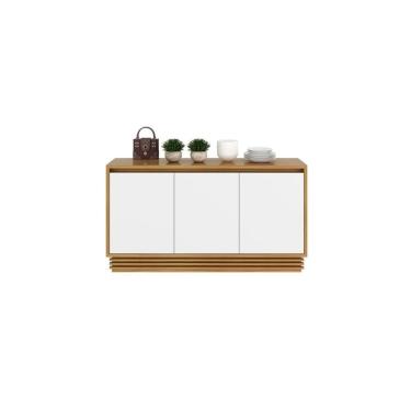 Imagem de Buffet De Sala Jantar Bb2610 3 Portas Natural-off White - Tecno Mobili