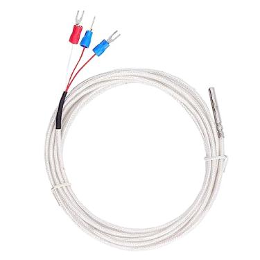 Imagem de Estink Sonda de Temperatura Pt100 Sonda RTD de 3 Fios Sonda de Termistor Com Revestimento PFA e Aço Inoxidável 304 para Controlador de Temperatura Constante -200°C a 450°C
