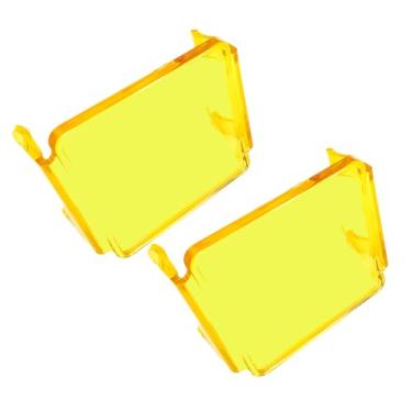 Imagem de 2 peças de luzes LED de 7,6 cm, capas de luz de cubo de 7,6 cm, capas de faróis de neblina de 7,6 cm, capas à prova de poeira para caminhão quadriciclo UTE 7,6 x 7,6 cm capas de farol de neblina (2
