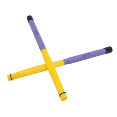 Imagem de RiToEasysports 2 Peças Escovas de Tambor Escovas de Tambor Cajon de Nylon Retráteis Com Alça Ergonômica para Baterista de Jazz Cajon Abs e Acessórios de Percussão de Material de Nylon