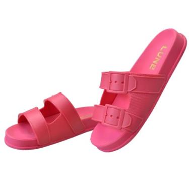 Imagem de Chinelo Feminino Ortopedico Estilo Birken Slide Massageador Leve Confortavel Unissex (ROSA, BR, Adulto, Numérico, 34)