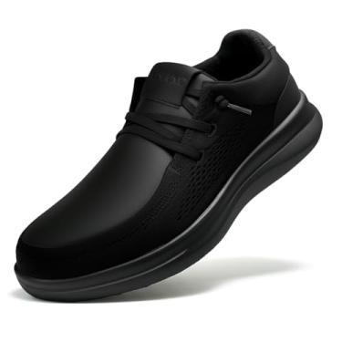 Imagem de FINKOKO Tênis de caminhada resistente à água Zapatos Trabajo à prova d'água para cozinha, Fk02 | Preto, 14 Wide