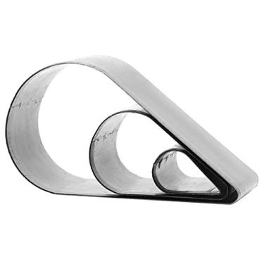 Imagem de Acouto Conjunto de Cortador Artesanal de Couro de 3 Peças - Coração, Pentágono e Molde de Faca Em Forma de Modelo para Corte e Perfuração de Couro, Papelão e Muito Mais - Construção Em Ferro, Fácil Uso (Formato de lágrima)