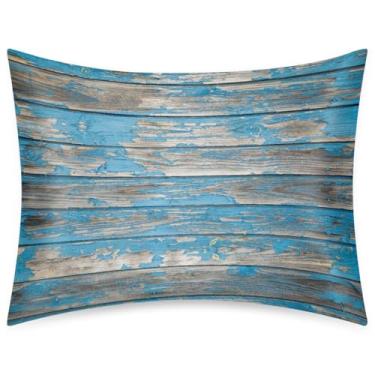 Imagem de Fronha de almofada de cetim de seda de tamanho padrão para cabelo e pele, macia, antiderrapante, refrescante, vintage, madeira, litoral, com fecho de envelope para dormir, mulheres, homens, crianças