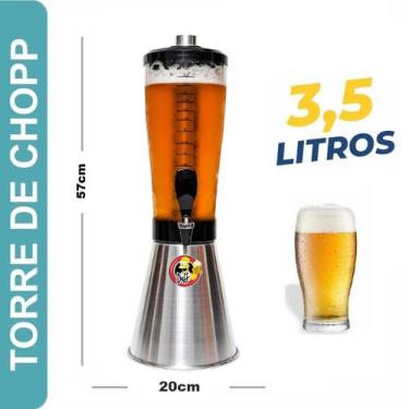 Imagem de Torre De Chopp Beer 3.5 Litros 2 Bastão Gelante Duff Cheers