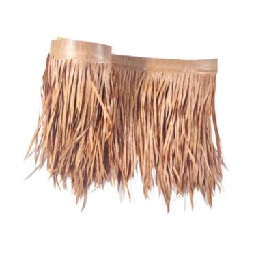 Imagem de Bothyi 50x100cm retardante de chamas palha artificial telhado palha PE material para telhados temáticos ao ar livre acessório barra cabana grama decorativa, Style C