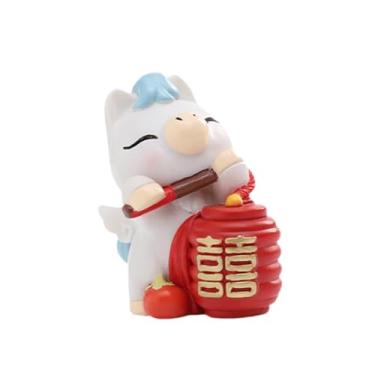 Imagem de Generic Estátua de Cavalo/Pônei Colecionável, Engraçada, Ornamento de Resina para o Ano Lunar Chinês de 2026, para Sala de Estar, Quarto, Adultos e, 3.8 X 6 X 6.4 Cm