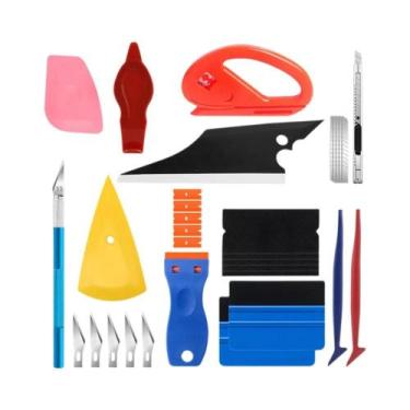 Imagem de Kit De Ferramentas Para Envelopamento De Carros Em Vinil Espátula Para