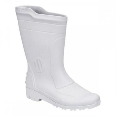 Imagem de Bota Galocha Pvc Pega Forte Branca 324 No.44 Com Meia - GRENDENE, Bran