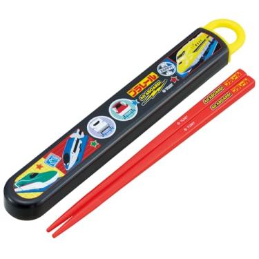 Imagem de Skater ABS2AM-A Conjunto infantil de pauzinhos e pauzinhos Bento, 6,5 polegadas (16,5 cm), feito no Japão, pode ser lavado na lava-louças, tipo deslizante, 26