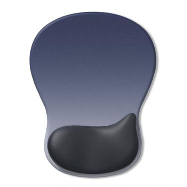Imagem de Mouse pad com descanso de pulso em gel, superfície de suporte de pulso lisa e base de poliuretano antiderrapante