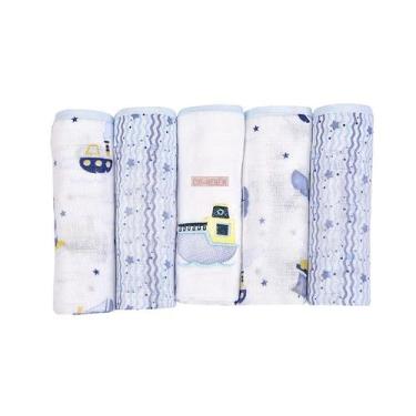 Imagem de Fralda de Pano CIA do NENEM - Barco - Pacote com 5 Unidades - MINASREY