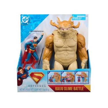 Imagem de Superman O Filme, Pack 2 Bonecos Superman 15cm e Kaiju 30cm