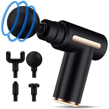 Imagem de Massageador Elétrico Pistola Muscular Profissional Recarregável 4 Ponteiras