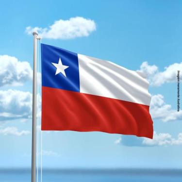 Imagem de Bandeira do Chile 80cmx140cm Tecido Oxford 100% Poliéster - PRESENTE-B