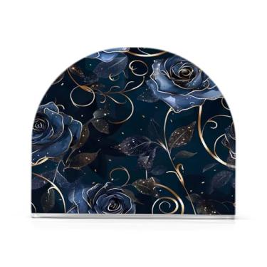 Imagem de Porta-guardanapos de flores rosas para mesas, porta-guardanapos de Halloween para cozinha, porta-guardanapos de mesa, porta-guardanapos de coquetel, porta-guardanapos de papel757