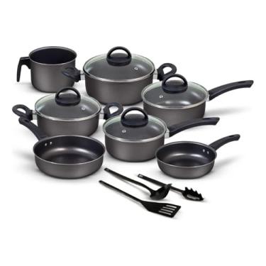 Imagem de Conjunto Panelas Antiaderente 10 Peças Teflon (Preto)