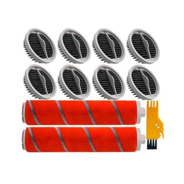 Imagem de Kit de substituição da escova principal + filtro HEPA, compatível com o aspirador de pó portátil sem fio Xiaomi Roidmi NEX X20 X30 S2 F8 Pro.(Set N)