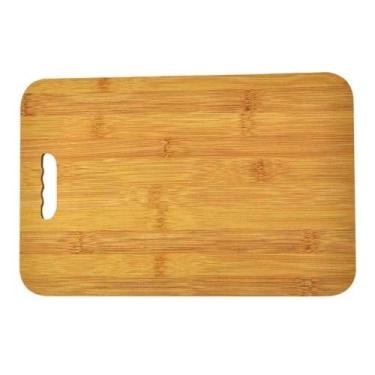 Imagem de Kit 2 Tábuas de Bambu Multiuso 28x18cm com Encaixe Pia