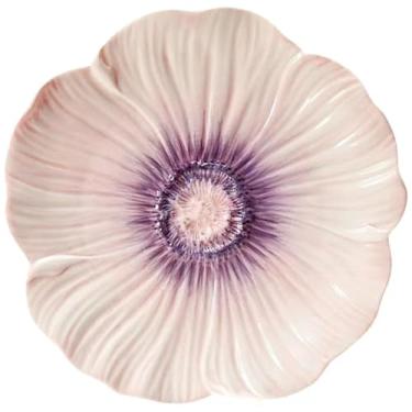 Imagem de FENNYYAR Prato de oferta de cerâmica para uso doméstico, prato de frutas, 25,8 cm, 25,7 cm, decoração de utensílios de cozinha de mesa ornamental de buda