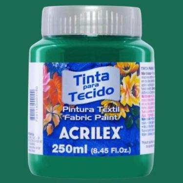 Imagem de Tinta para Tecido Fosca 250ml Acrilex - Cores Frias - 04125, VERDE BAN